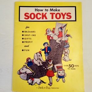 How to Make Sock Toys Vintage Book